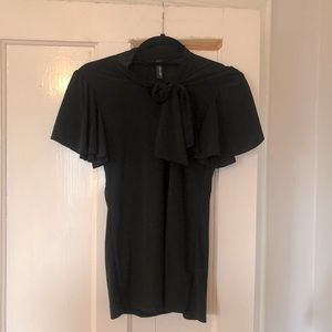 J.M. Fleurette Black Blouse